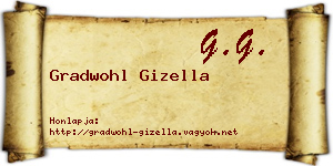 Gradwohl Gizella névjegykártya